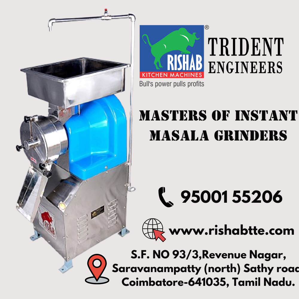 Unveiling the Top Secrets of the Instant Masala Grinder Manufacturer: Trident Engineers